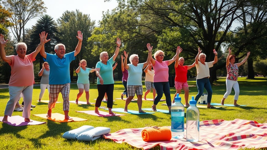group exercise for stress relief