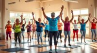 heart pumping senior aerobics classes