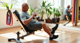 seated muscle building exercises for seniors