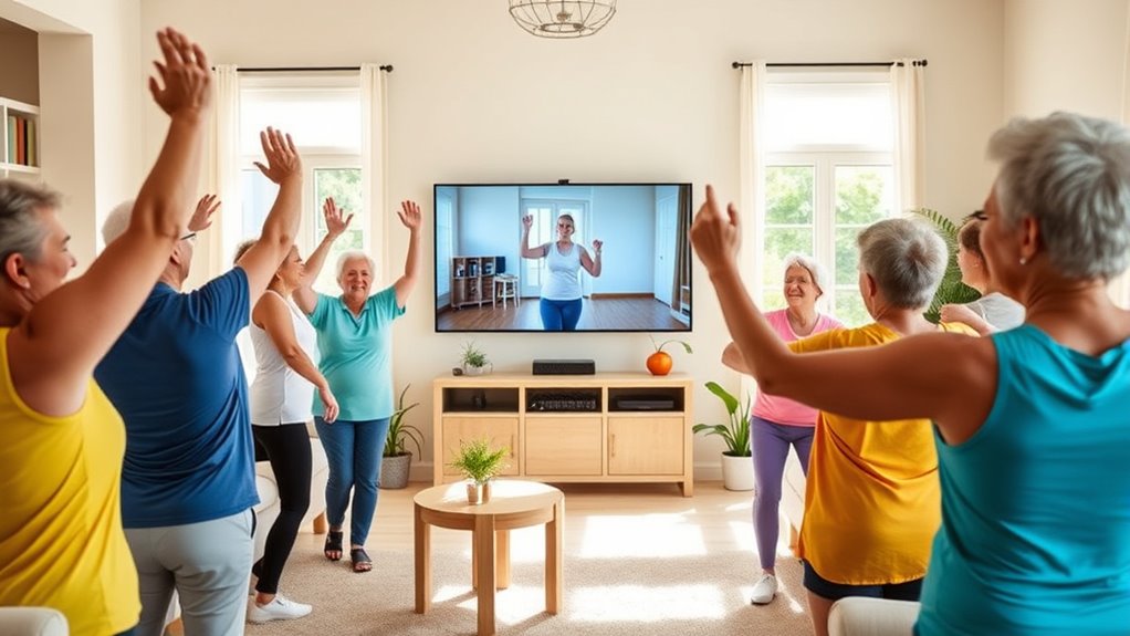 senior friendly online workouts