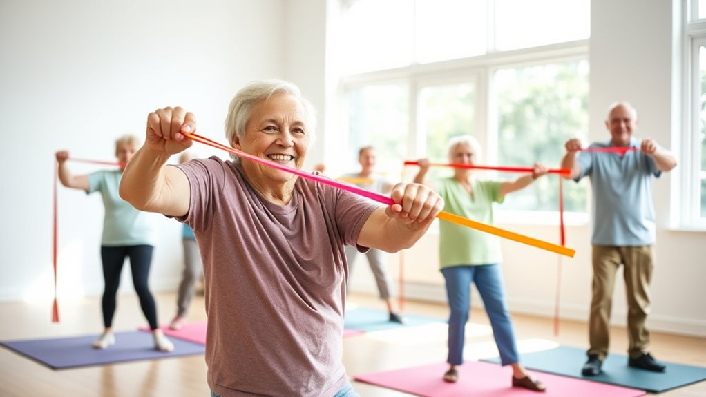 senior friendly resistance band workout