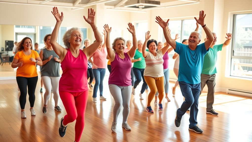 seniors enjoy zumba classes