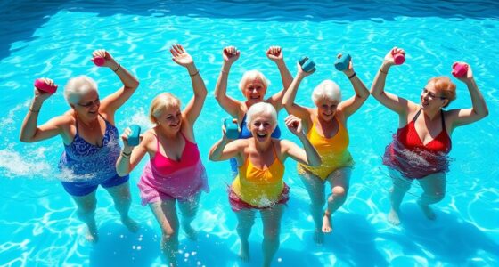 seniors water exercise routines