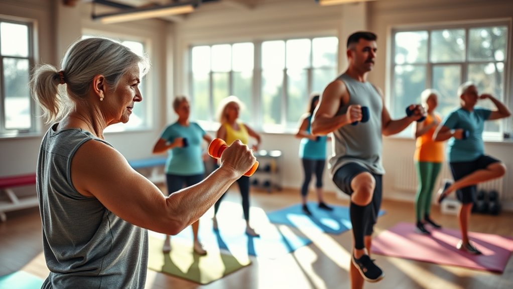 use lighter hand weights
