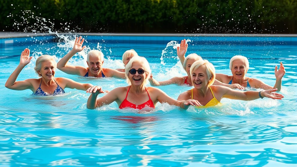 water exercise promotes senior health