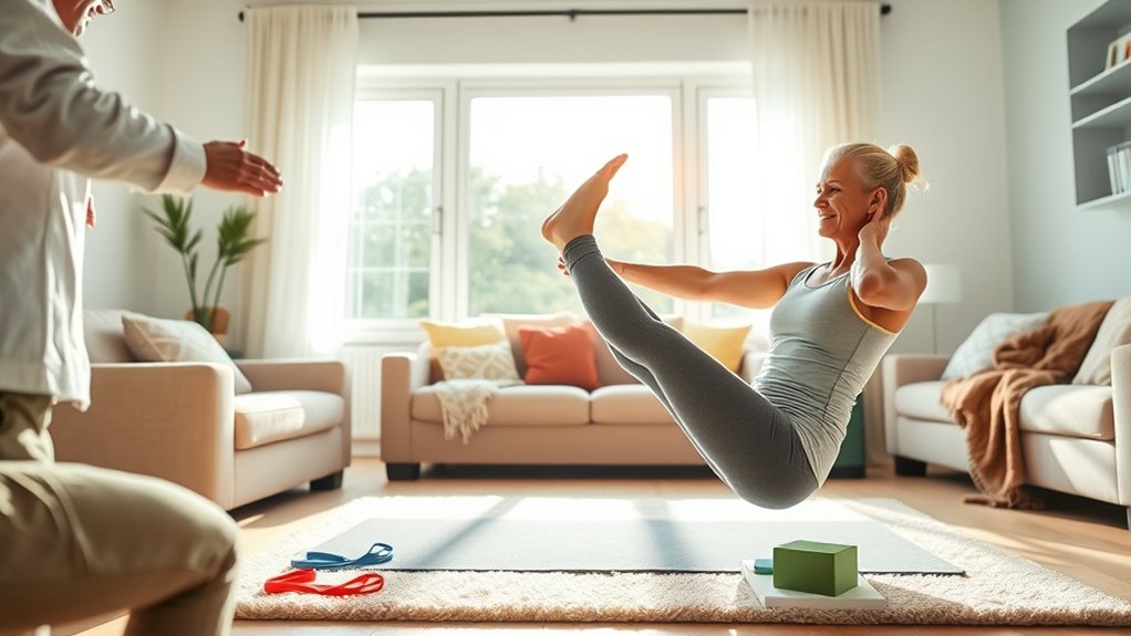home exercise enhances recovery