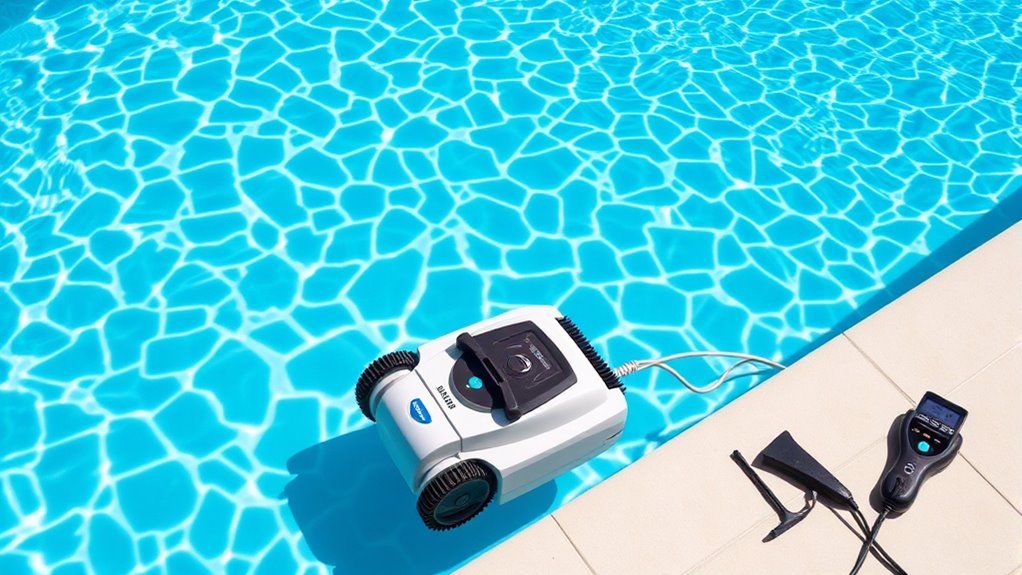 pool cleaner features and setup