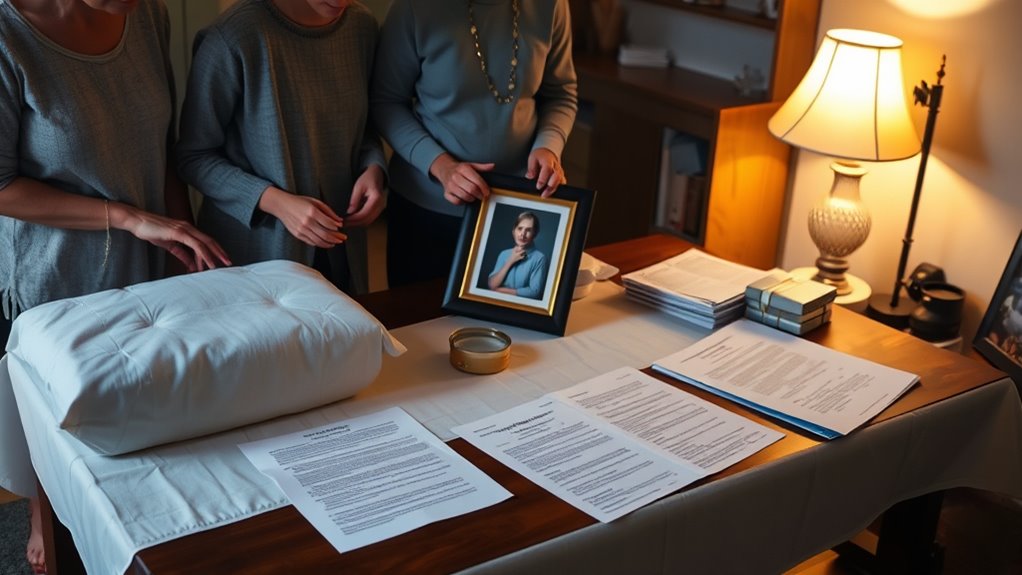 arranging funeral and burial