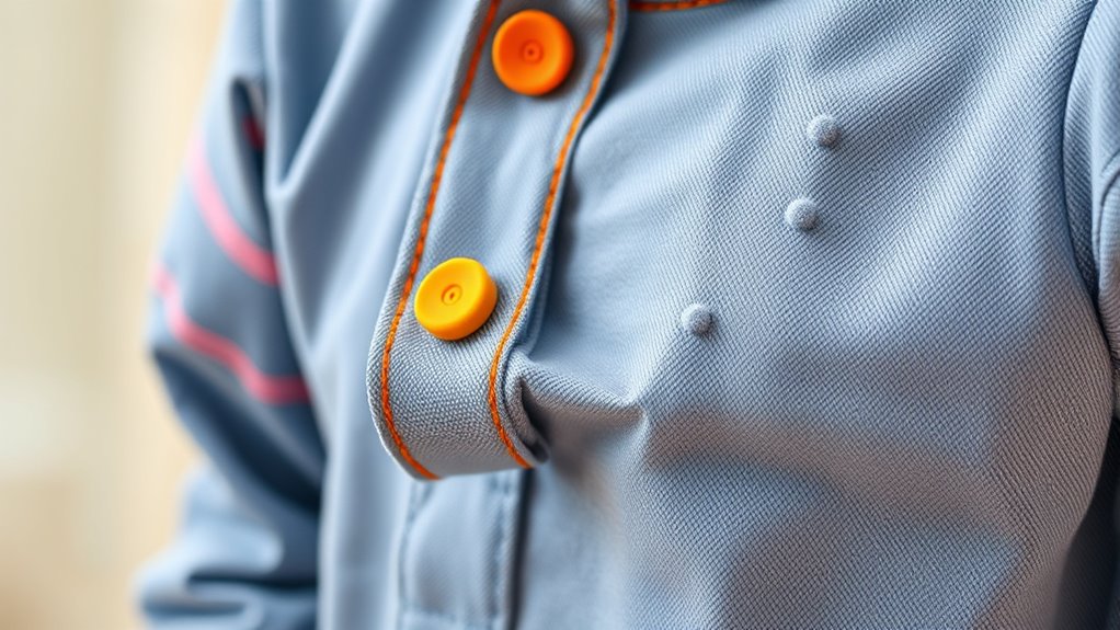 color coded textured clothing