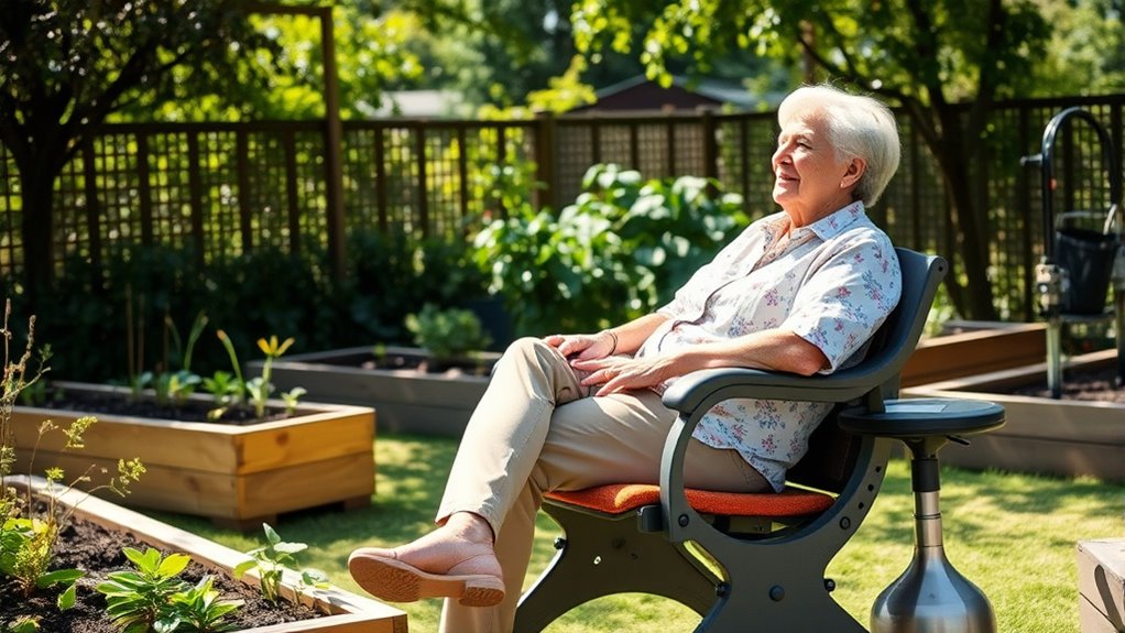 comfortable supportive garden spaces