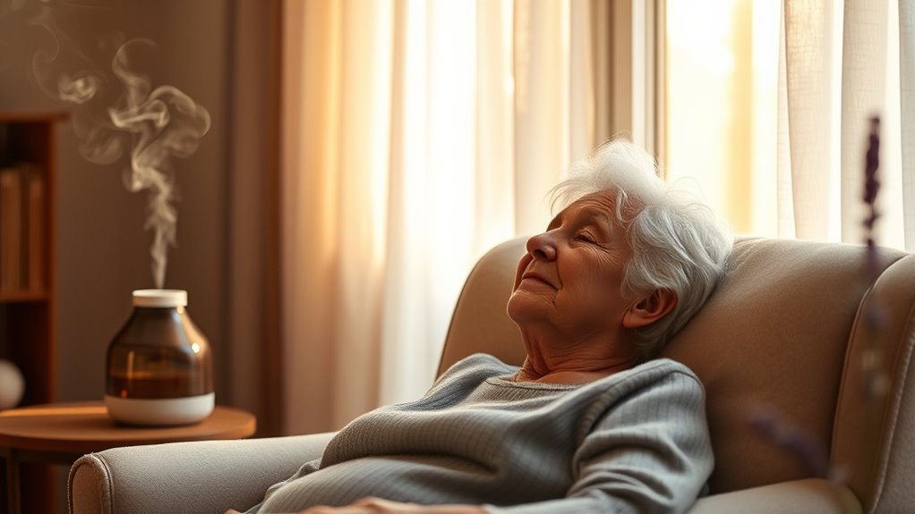 create calming scent environment