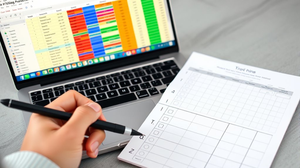 create simple organized spreadsheets