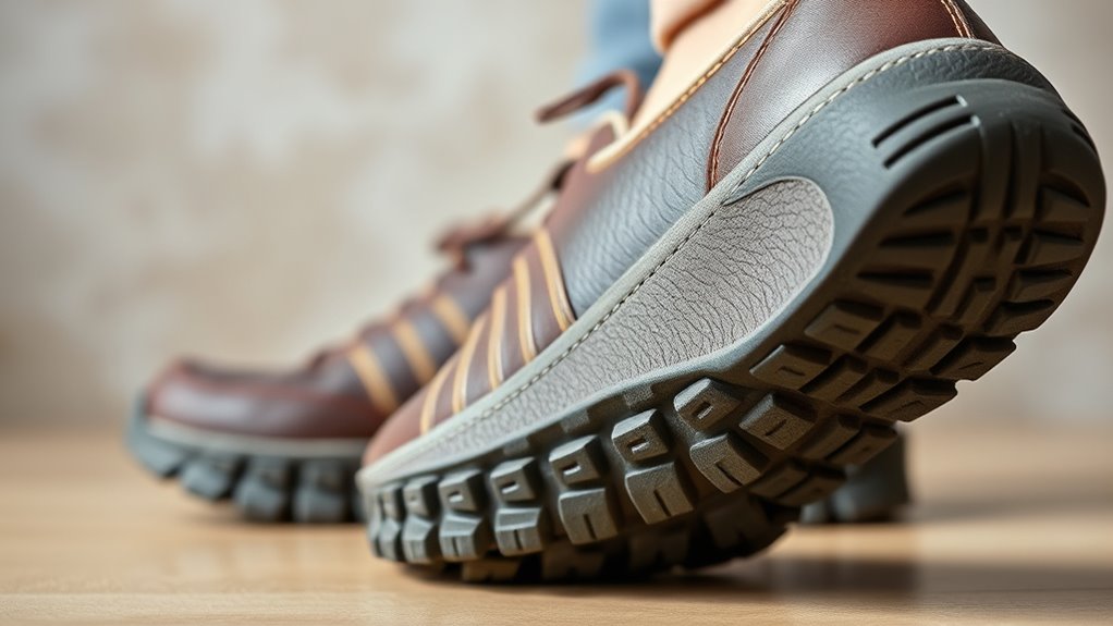 durable textured slip resistant soles