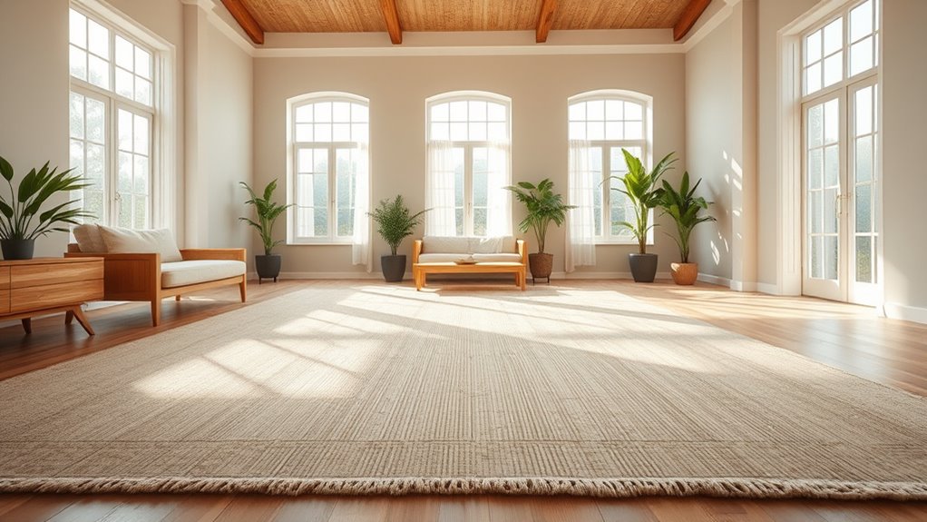 eco friendly bamboo silk rugs