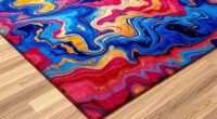 elegant abstract silk rugs