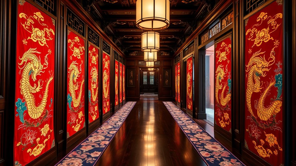 elegant palace hallway runners