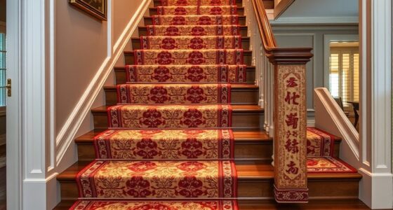 elegant silk stair runners