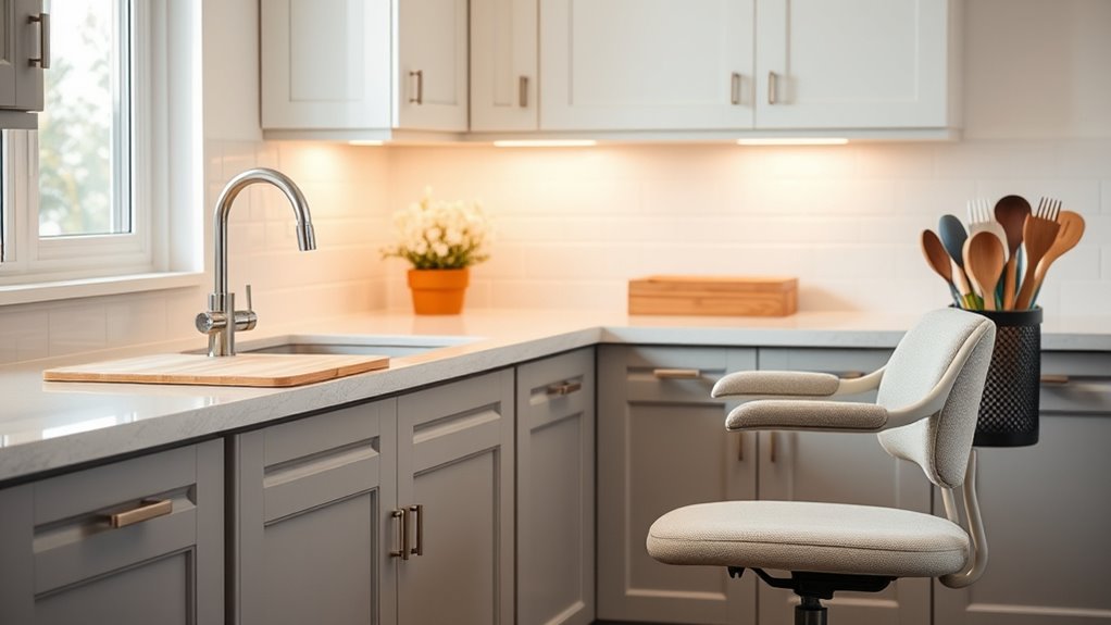 enhance kitchen accessibility and comfort