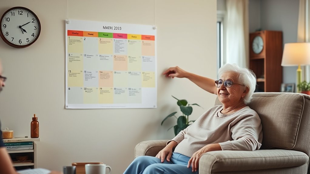 establishing predictable daily routines