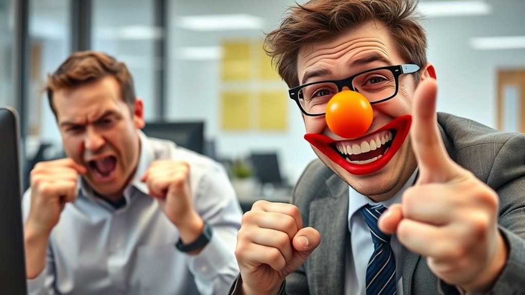 humor reduces anger escalation