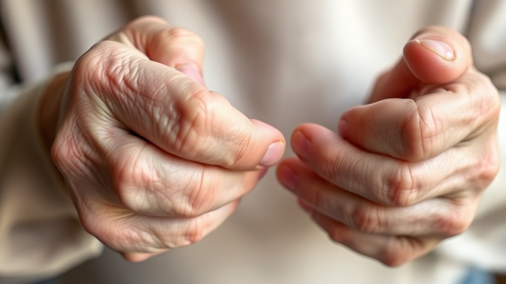 identify hand tension signs