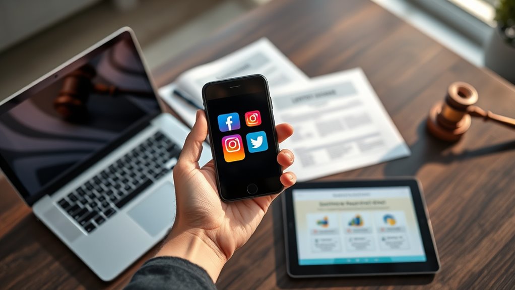 including social media assets