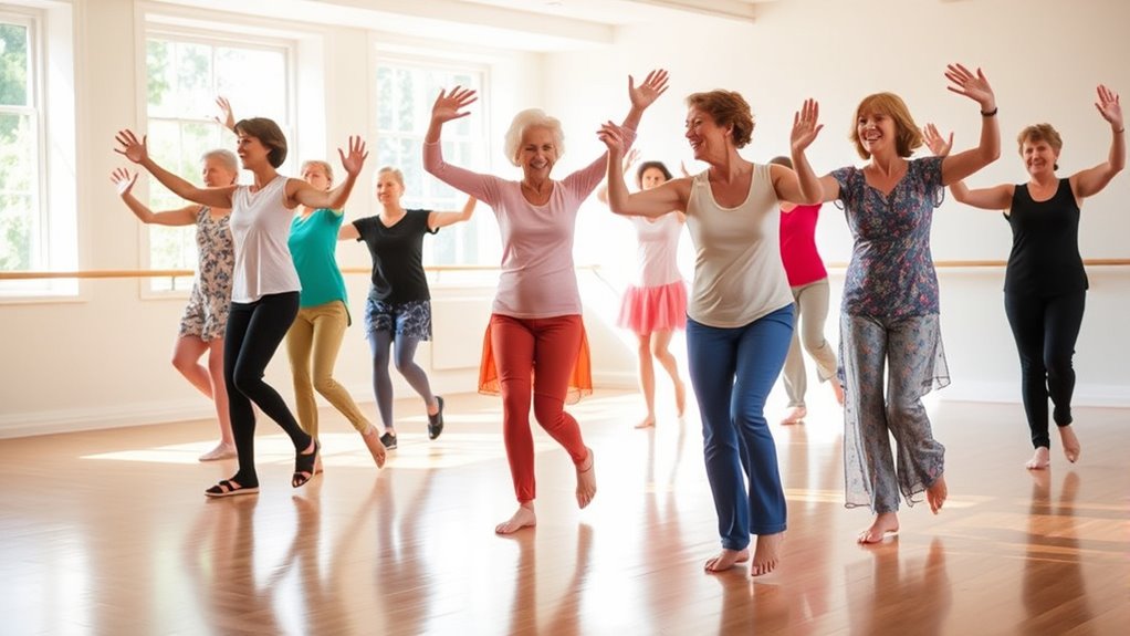 joyful low impact dance exercise