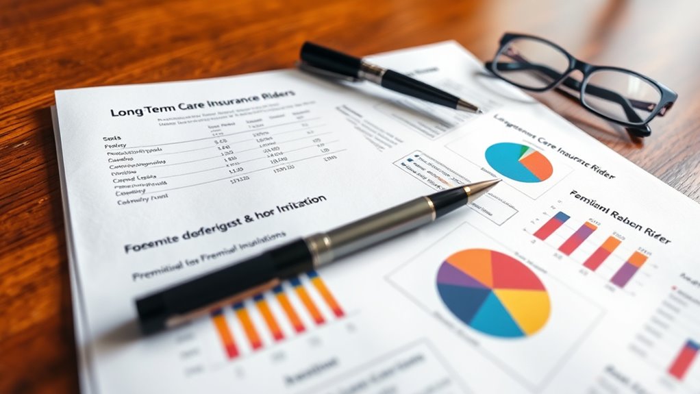 long term care rider costs