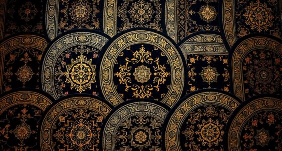 luxury black gold silk rugs