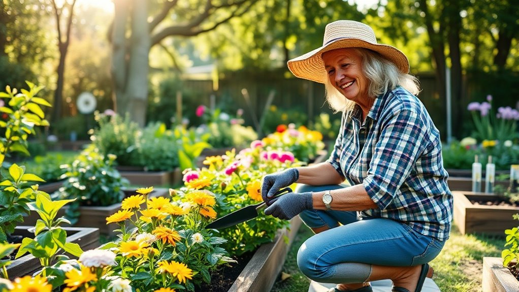 maintain ergonomic gardening routines
