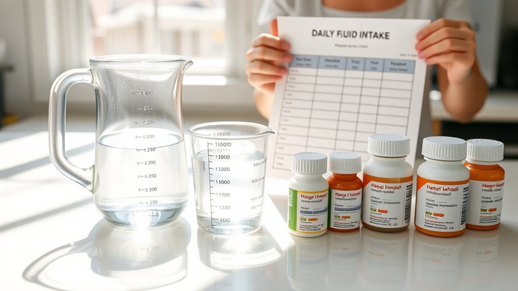 manage fluid intake carefully