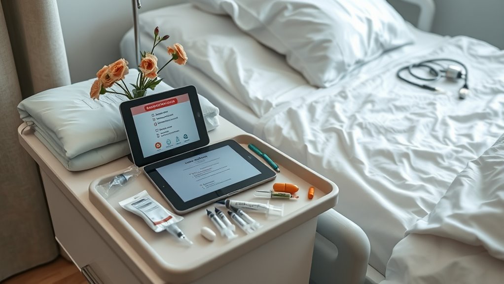 organize and check medical supplies