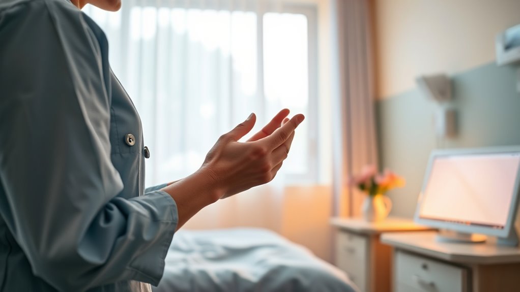 patient comfort and reassurance