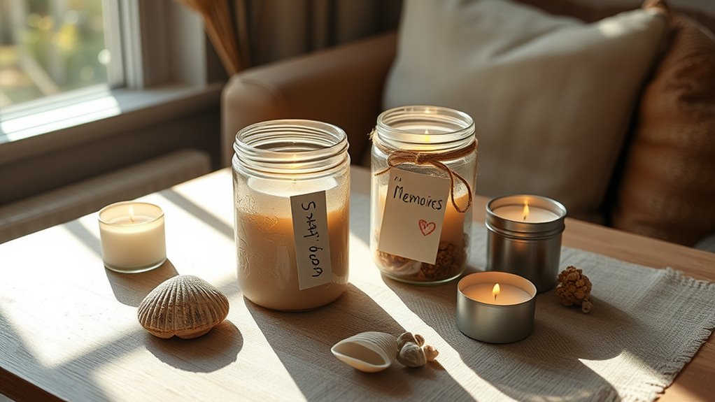 personalized memorial candle design