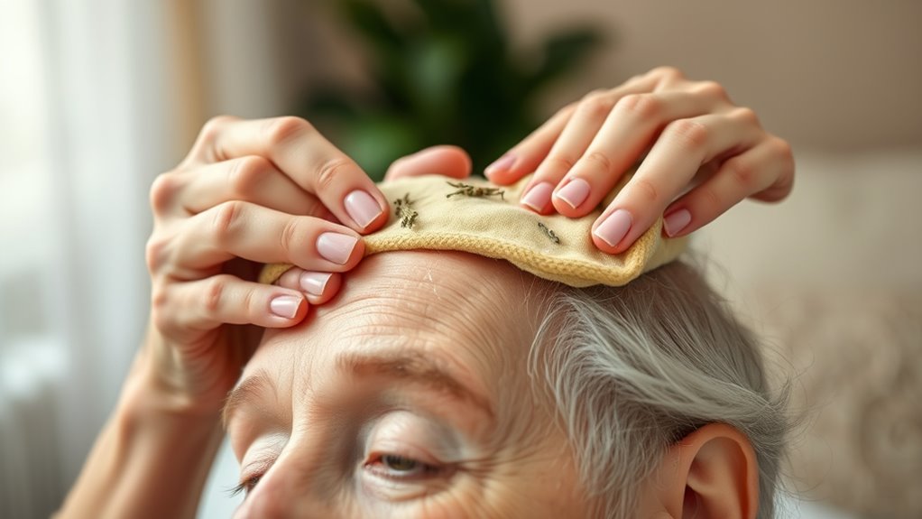 safe aromatic compress application