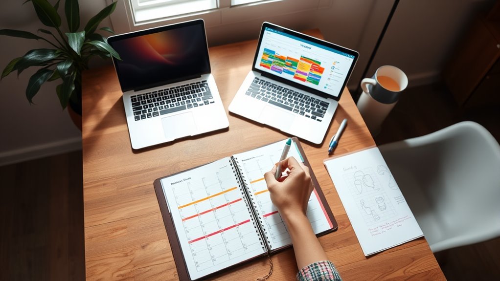 stick to flexible schedule