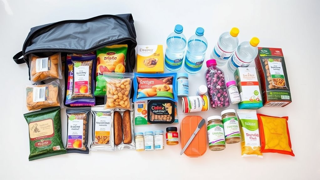 stockpile food and water