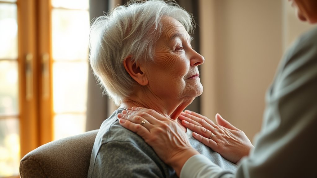 support with gentle voice