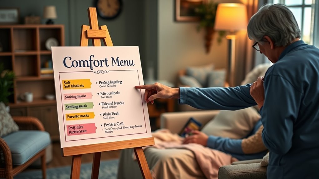 update comfort menu regularly