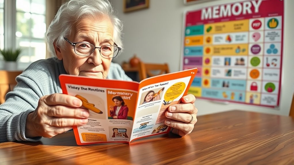use visual memory aids