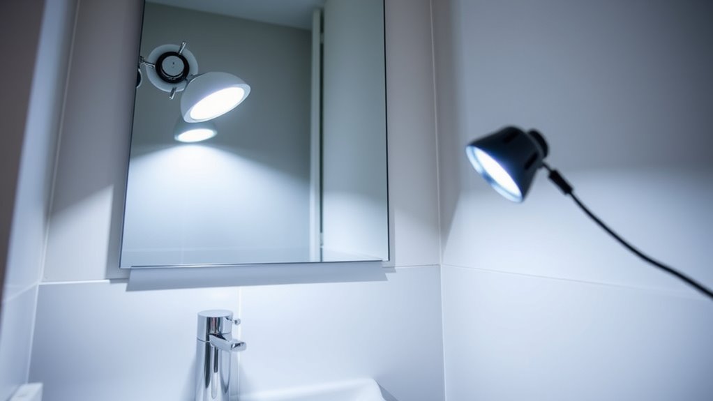 ensure bathroom lighting adequacy
