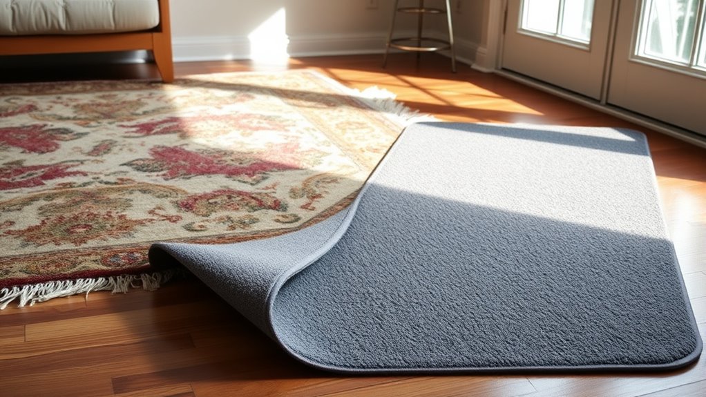 secure rugs to prevent slipping
