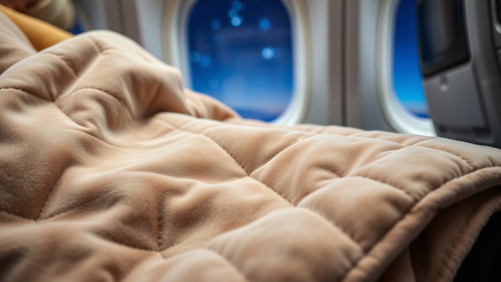 comfortable portable travel blanket