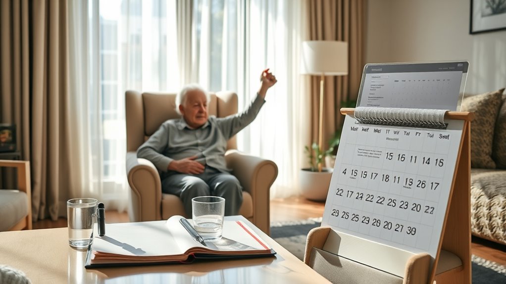 consistent routines improve symptom management