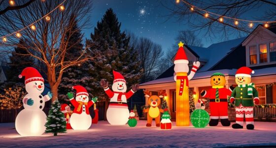 large festive yard inflatables
