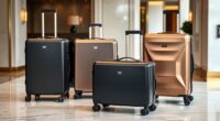 luxury durable travel luggage