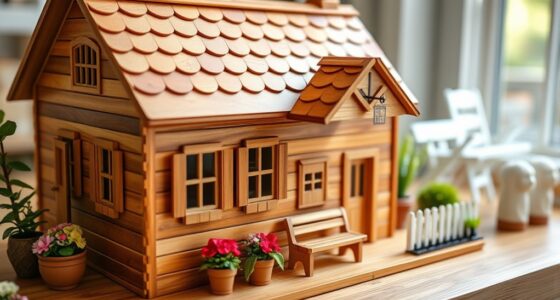 luxury handcrafted wooden dollhouses