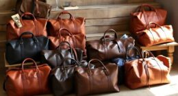 luxury leather travel bags