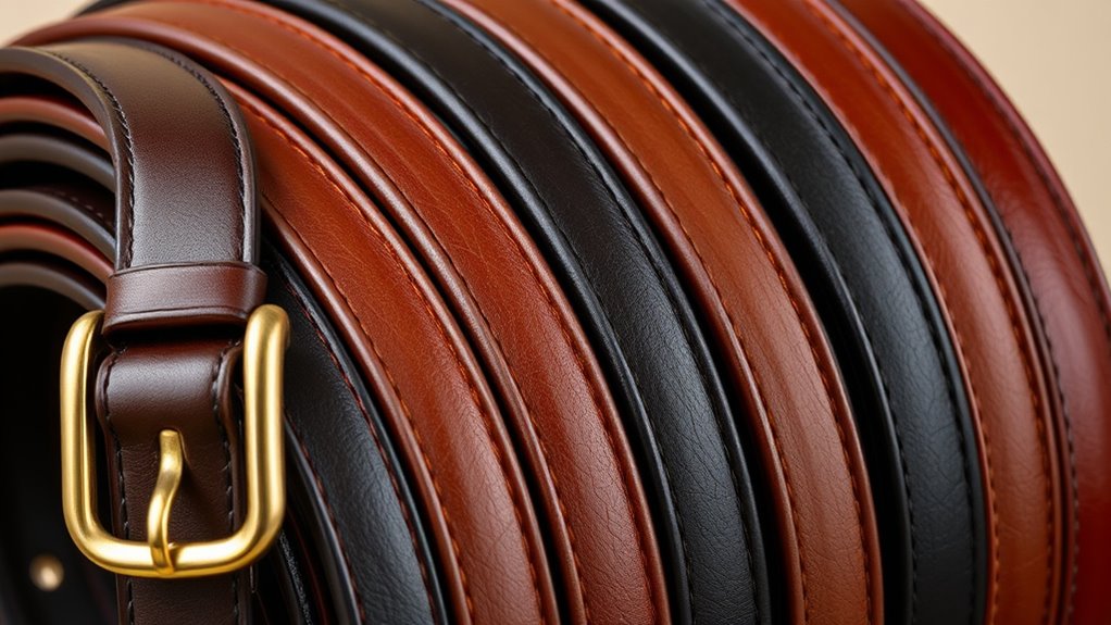 luxury men s leather belts