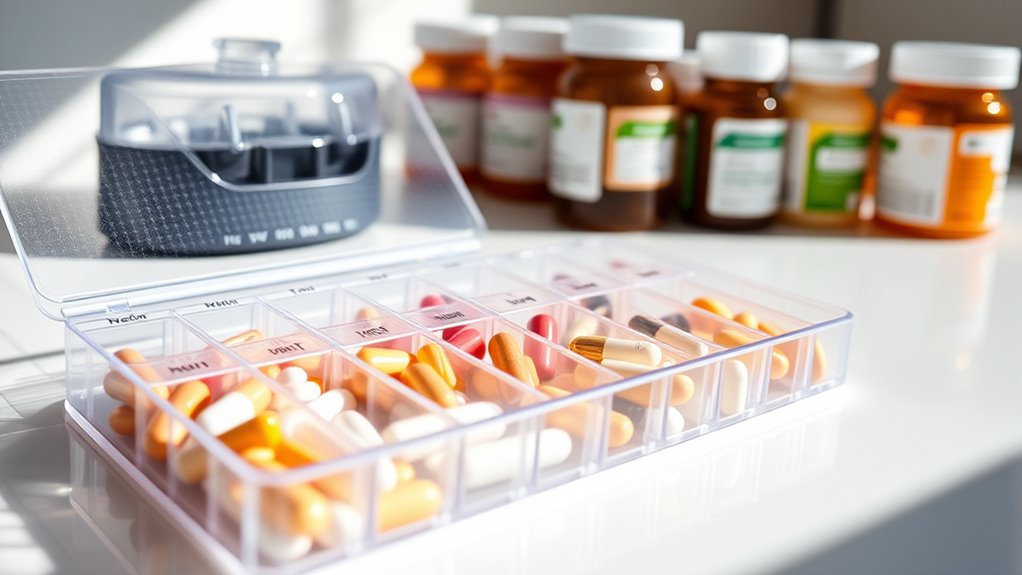 organize pills for efficiency